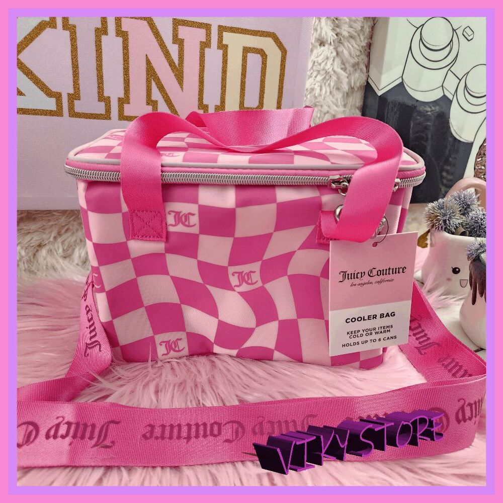 💕 NWT Juicy Couture Pink 6-Can Cooler Bag 💕